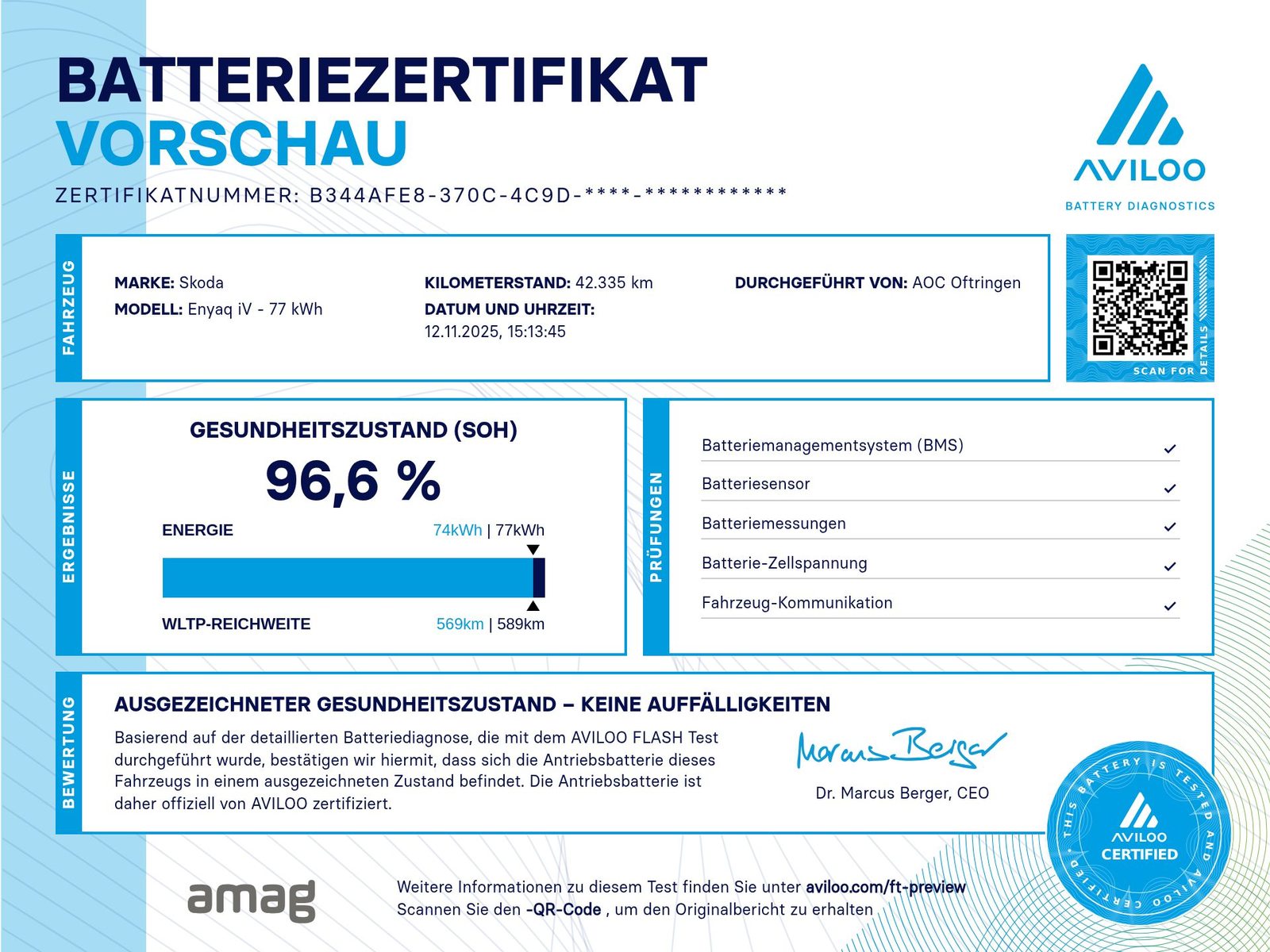 SKODA Enyaq Sportline 85 4x2, Électrique, Occasion / Utilisé, Automatique - 4