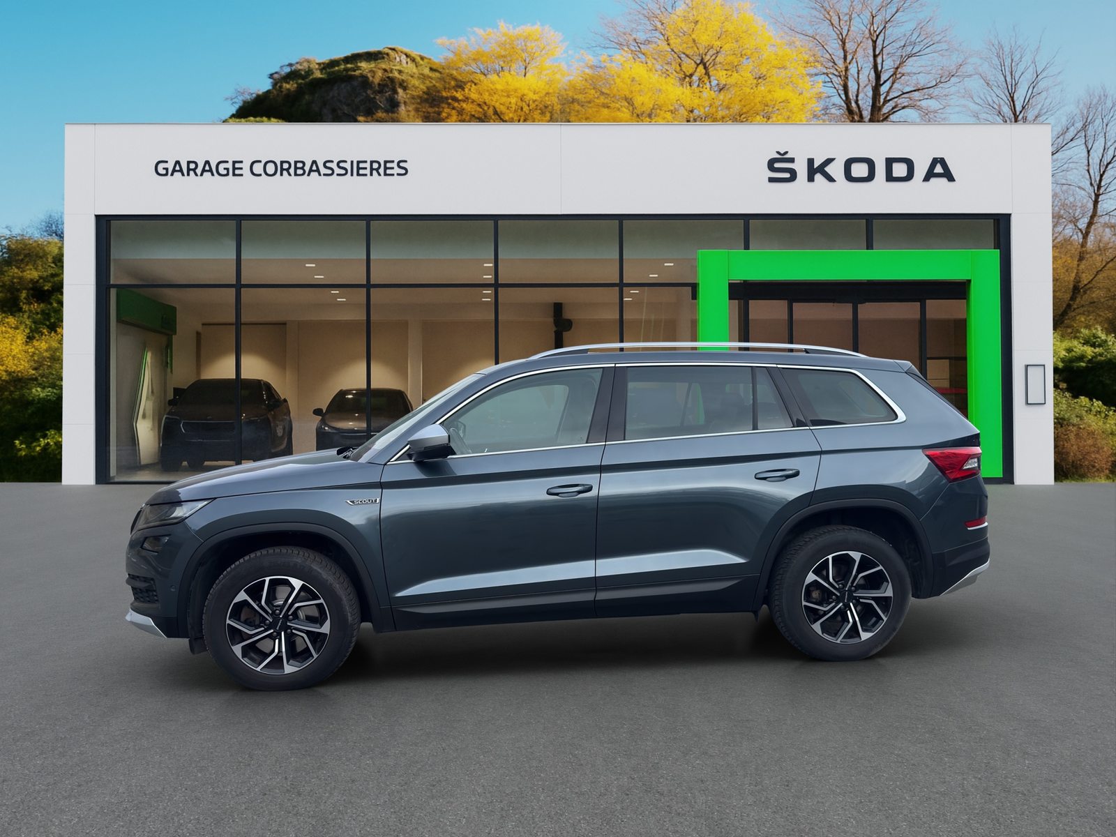 SKODA KODIAQ Scout, Benzin, Occasion / Gebraucht, Automatik - 3