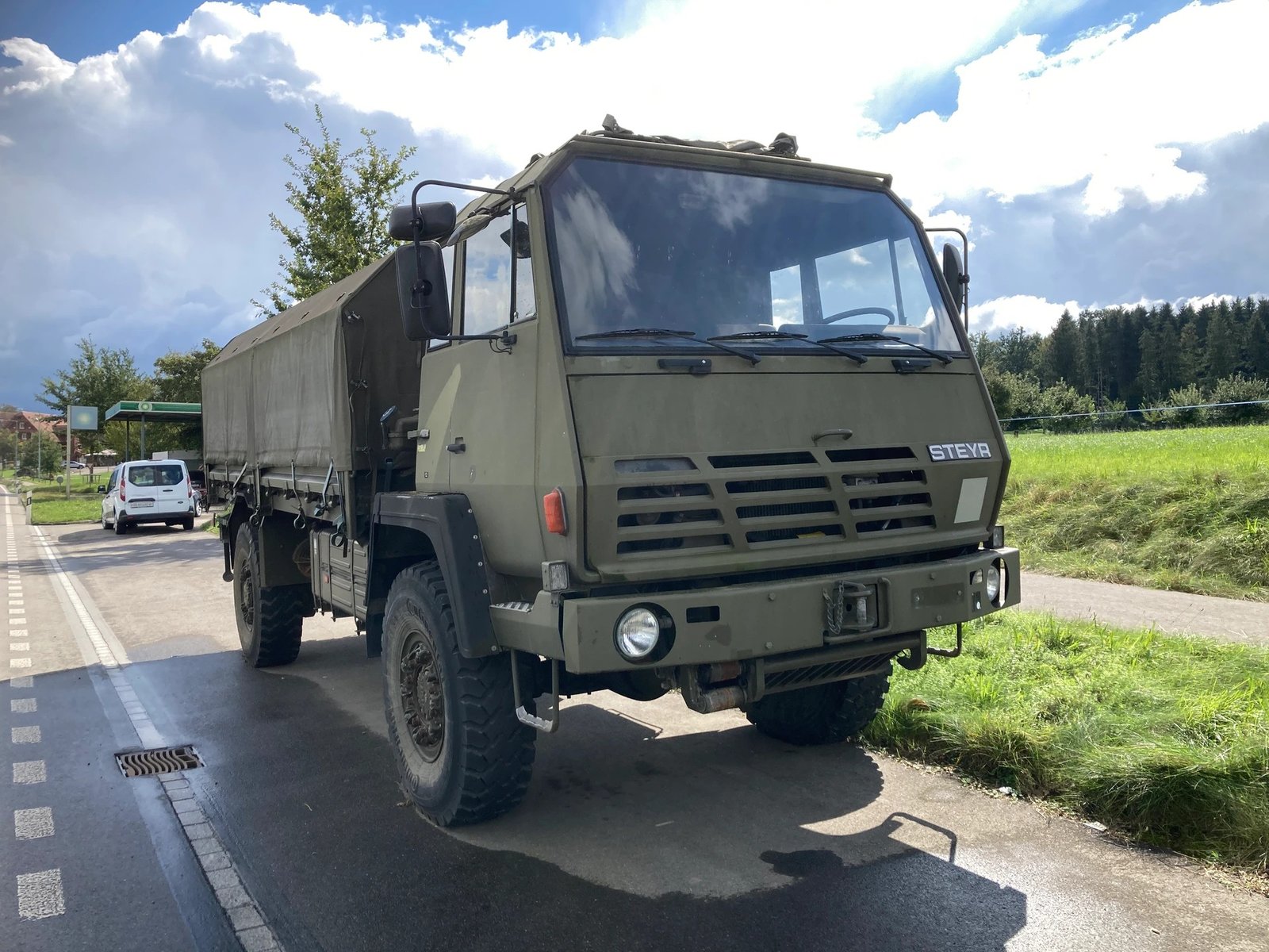 STEYR 1291 4x4 mit Seilwinde, Diesel, Occasioni / Usate, Automatico - 4