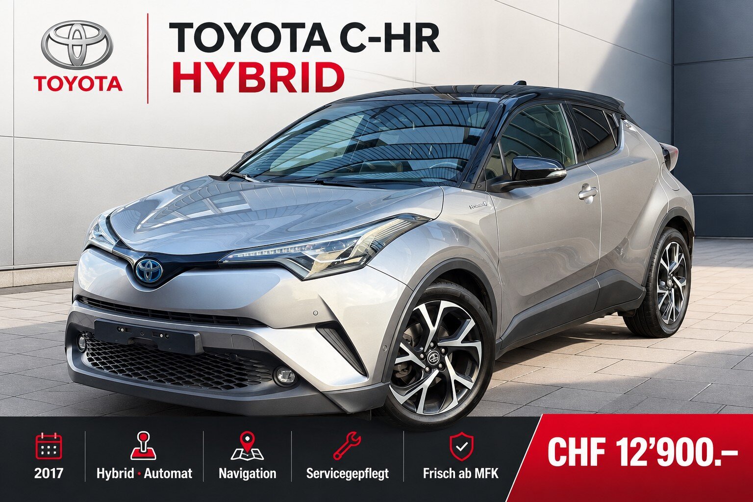 TOYOTA C-HR 1.8 HSD Style CVT frisch ab MFK Automat