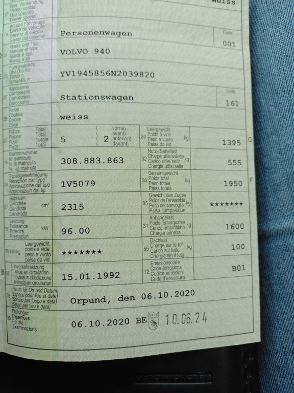 VOLVO 940 GL, Petrol, Second hand / Used, Automatic - 7
