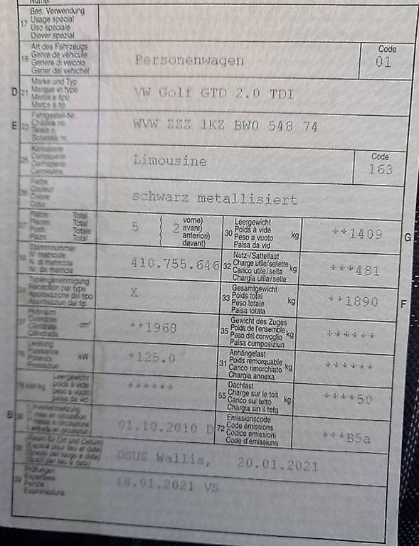 VW Golf VI 2.0 TDI 170 CR GTD, Diesel, Occasion / Utilisé, Manuelle - 5