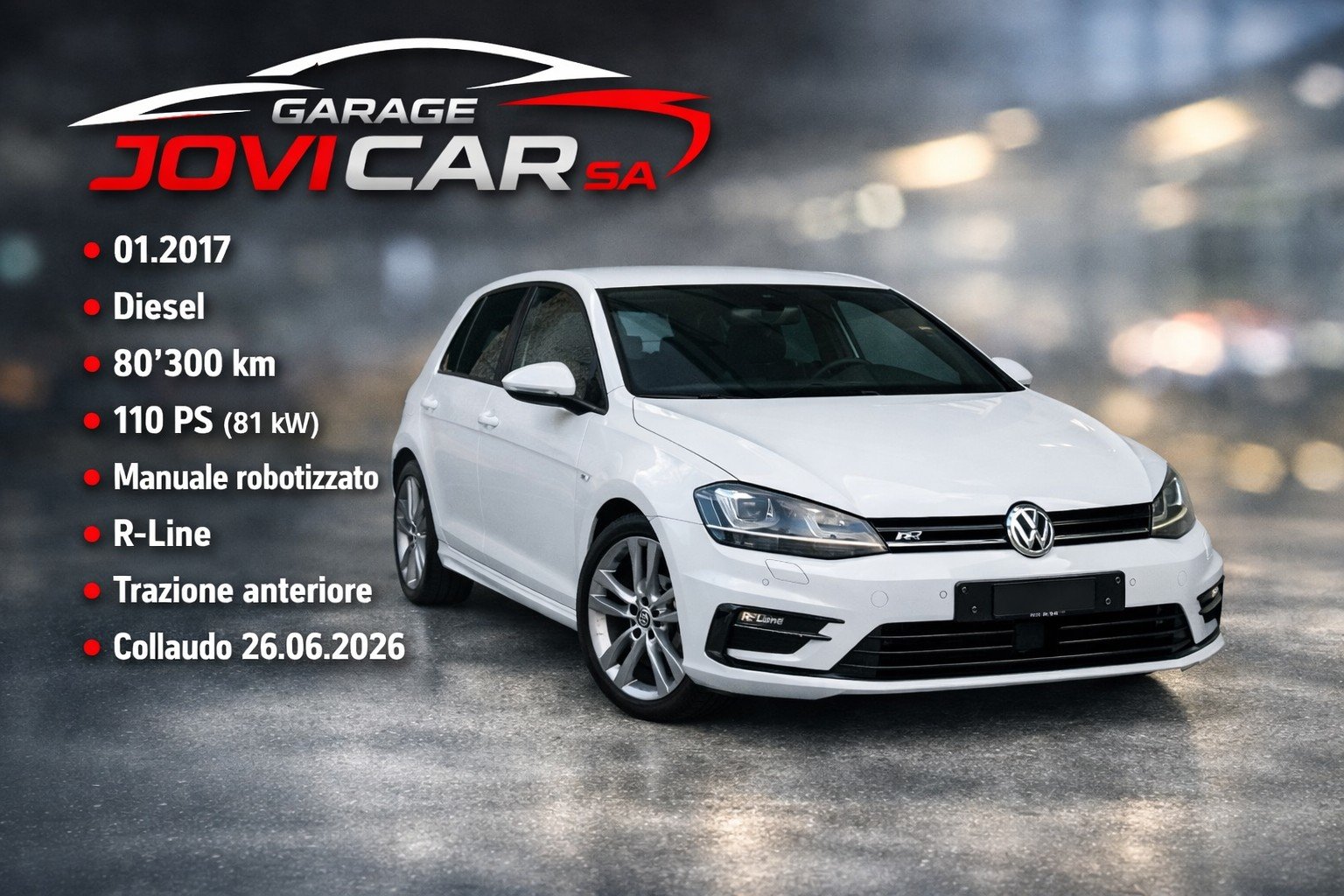 VW GOLF 1.6 TDI Lounge R-Line DSG