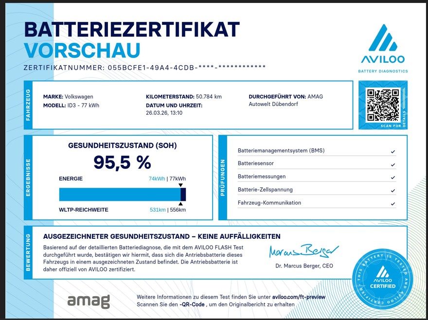 VW ID.3 PA Tour Pro S (ED), Électrique, Occasion / Utilisé, Automatique - 2