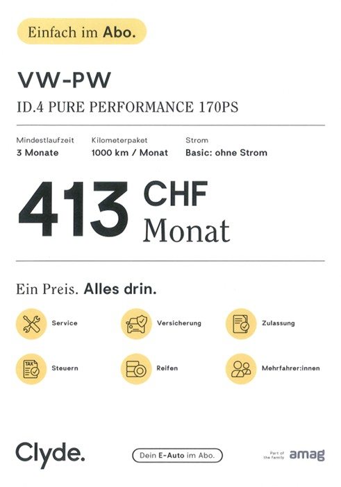 VW ID.4 Pure Performance (Basis), Electric, Second hand / Used, Automatic - 3