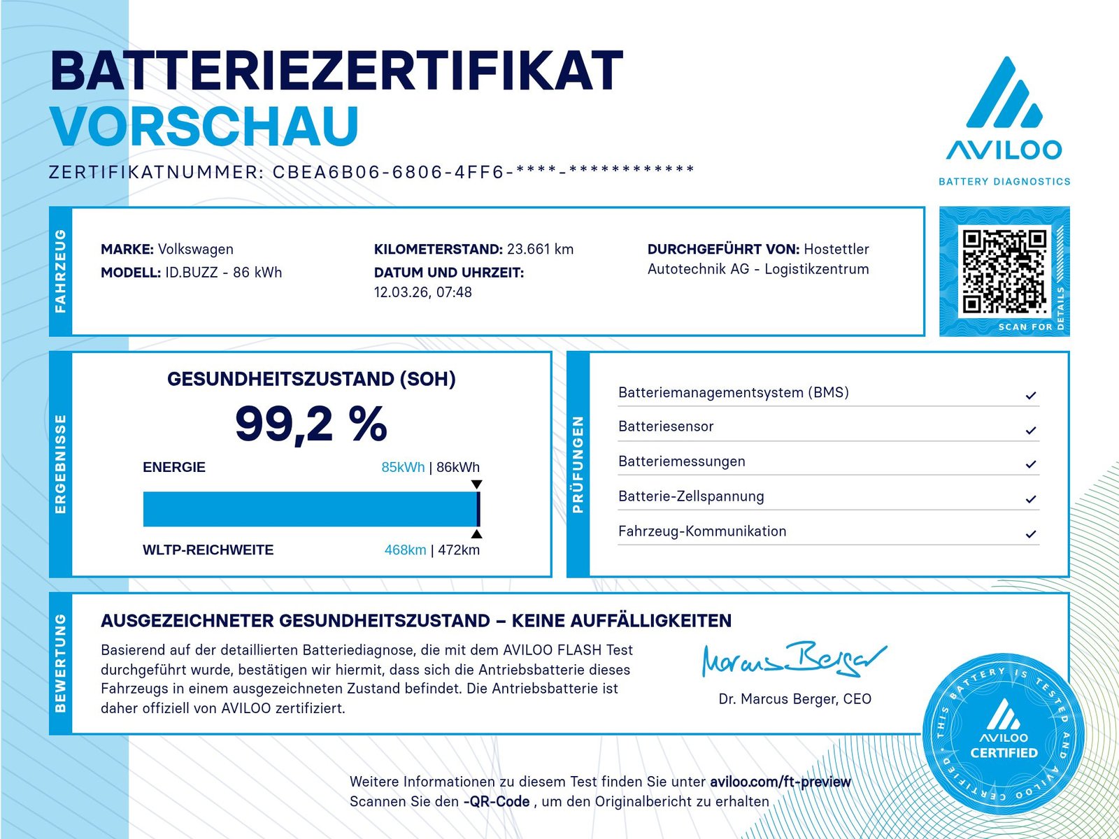 VW ID.Buzz LWB Pro, Elektro, Occasion / Gebraucht, Automatik - 3
