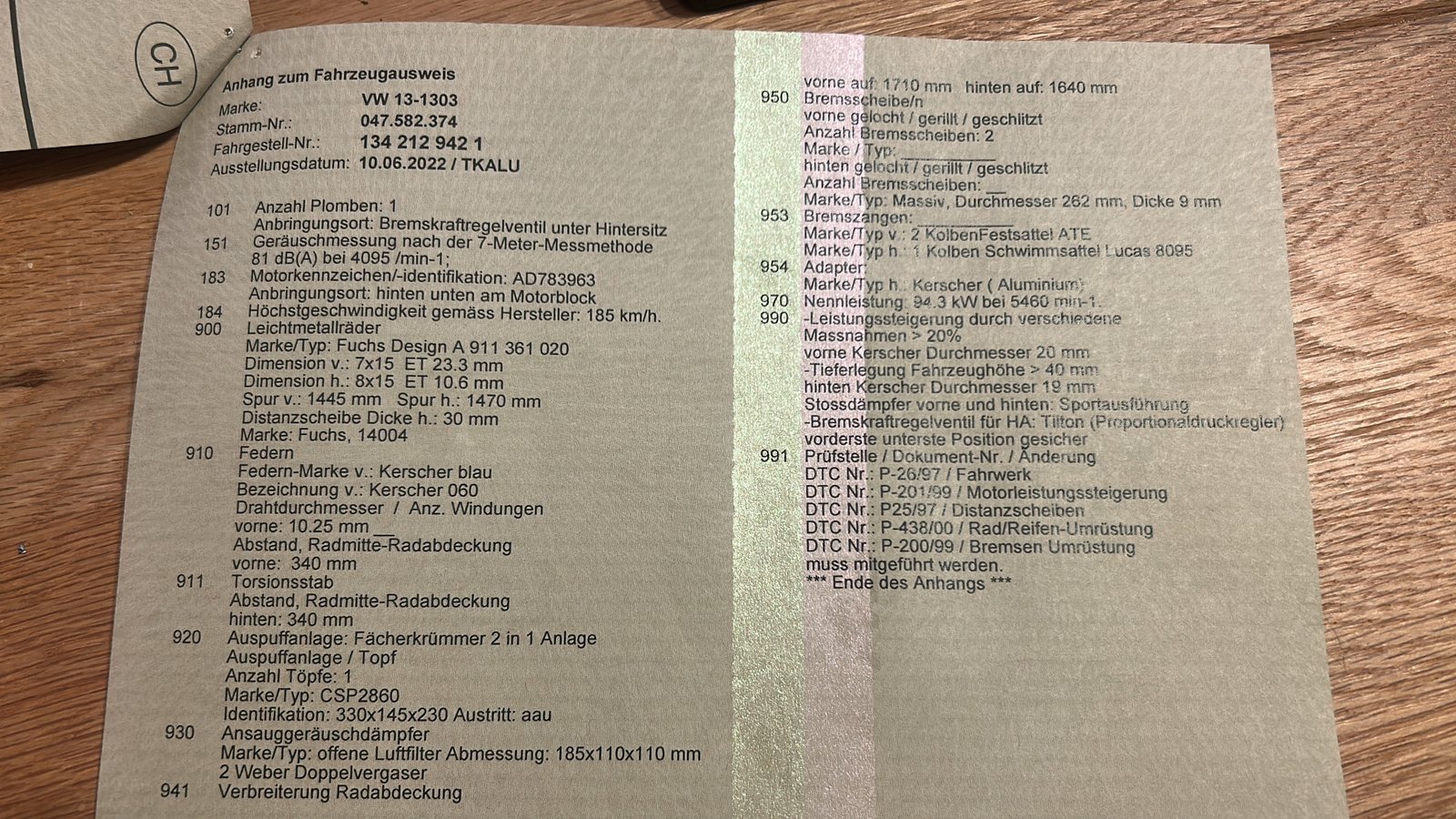 VW Käfer 13-1303, Benzin, Occasion / Gebraucht, Handschaltung - 5