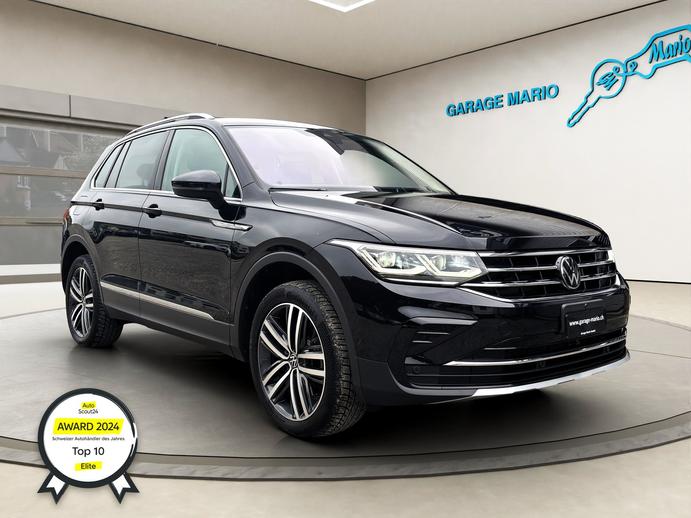 VW Tiguan 2.0 TDI SCR EleganceVOLLLEDER 4Motion DSG CH-Fahrz, Diesel, Occasion / Utilisé, Automatique