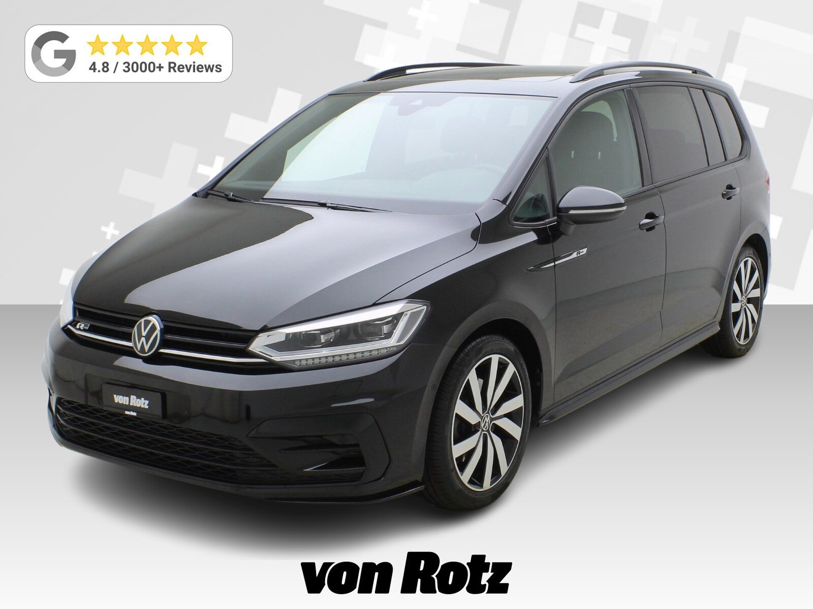 VW Touran 1.5 TSI DSG R-Line Black Style **VW Werksgarantie, Petrol, Second hand / Used, Automatic