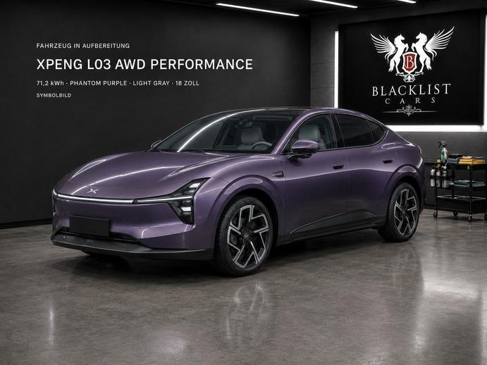 Xpeng L03 71.2 kWh AWD Performance - Phantom Purple, Électrique, Voiture nouvelle, Automatique